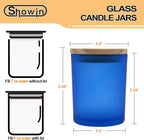 SHOWIN Thick Candle Jars for Making Candles 16 Pcs, 7 OZ Empty Jars - Image 4