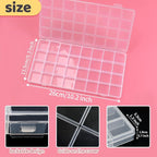 IOOLEEM 32 Grids Plastic Bead Organizer Box, Organizer Container Storage Box - Image 2