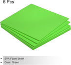 MECCANIXITY EVA Foam Sheets Green 9.8 Inch x 9.8 Inch 5mm Thick Crafts Foam - Image 3