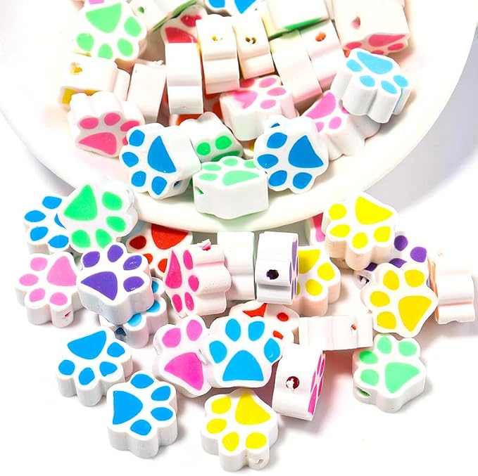 100pcs Mixed Polymer Clay Spacer Beads - Image 6