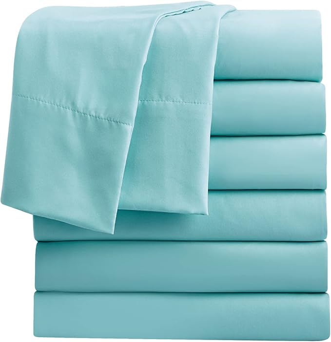 FreshCulture Twin Flat Sheets Only, Soft Microfiber Bedding Sheets by FreshCulture
