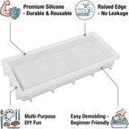 1Pc Rectangular Silicone Resin Tray Mold - Image 3
