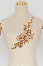 Vintage Rose Sew Lace Flower Embroidery Patches, - Image 3