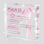 Pink Bow Room Decor, Valentines Day Decor, Inspirational Bible Verse Quotes by MUZRUYOU