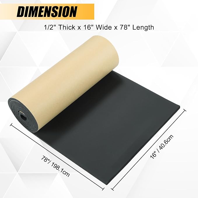 78" Long Neoprene Foam Rubber Sheet - Image 2