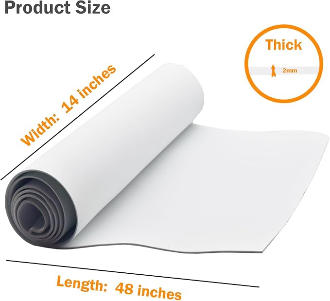 EVA Foam Roll | High Density 85kg/m3 | 2mm Thick | 48"x14" | Ideal - Image 7