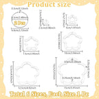 NBEADS 6Pcs Acrylic Quilting Templates Set - Image 2