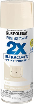 Rust-Oleum Painter's Touch 2X Ultra Cover Spray Paint, Gloss Ivory | Indoor and by Rust-Oleum