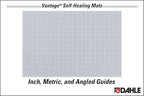 Dahle Vantage 10683 See-Through Premium Self-Healing Cutting Mat, 1/2" Grid - Image 3