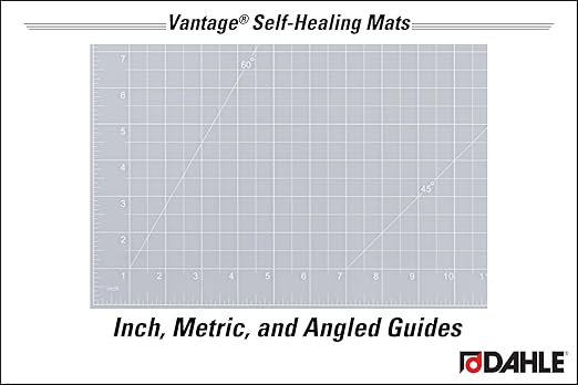 Dahle Vantage 10683 See-Through Premium Self-Healing Cutting Mat, 1/2" Grid - Image 3
