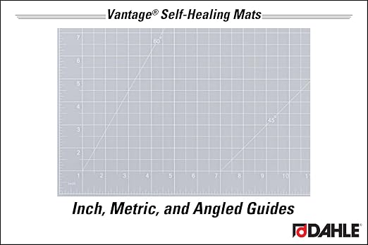 Dahle Vantage 10681 See-Through Premium Self-Healing Cutting Mat, 1/2" Grid - Image 3