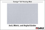 Dahle Vantage 10681 See-Through Premium Self-Healing Cutting Mat, 1/2" Grid - Image 3