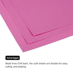 MECCANIXITY EVA Foam Sheets Rose Red 19.7 Inch x 19.3 Inch 1mm Thick Crafts - Image 5