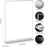 EHWINE Acrylic Sign Holder 8.5 x 11, 10 Pack Double-Sided Stand up Table Top - Image 4