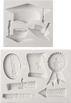Sakolla Graduation Fondant Molds Silicone Doctoral Cap Diploma Chocolate Candy by Sakolla