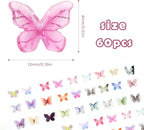 60Pcs Mini Resin Butterflies, Miniature Dollhouse Accessories Tiny Butterflies - Image 6