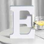 White Wooden Letters 8 Inch for Wall Decor, Large Unfinished Wood Letters for by SETNDTS