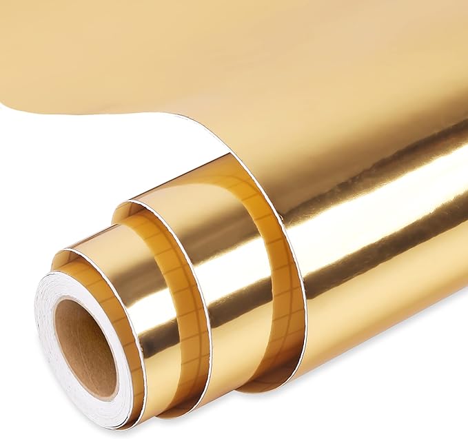 Prime Vinyl Permanent Vinyl, Chrome Gold Vinyl Compatible by PrimeVinyl