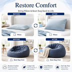 Bean Bag Filler 6lbs, Soft Supportive Pillow Stuffing Refill - Image 6
