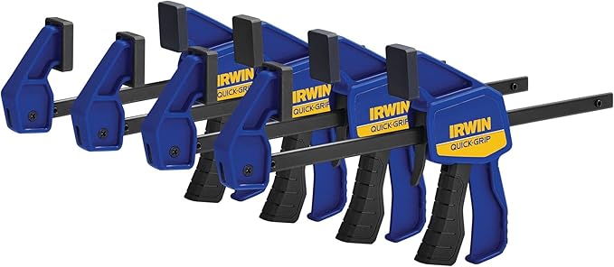 IRWIN Quick-Grip 1964758 One-Handed Mini Bar Clamp 4 Pack - Image 2