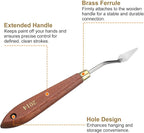 HARFINGTON Palette Knife Painting Tool 1.06" x 0.47" Stainless Steel Teardrop - Image 5