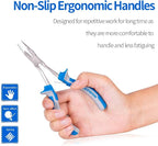 SPEEDWOX Long Reach Long Nose Pliers 6 Inches Mini Wire Cutter Side Cutting - Image 3