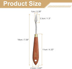 HARFINGTON Palette Knife Painting Tool 1.3" x 0.39" Stainless Steel Teardrop - Image 2
