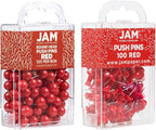 JAM PAPER Colorful Push Pins - Image 2