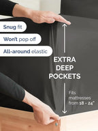 Extra Deep Twin Fitted Sheet - Image 2