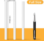 White Hot Glue Sticks Full Size, Manarty 24 PCS 0.43 Dia x 8" Long Fbric Glue - Image 2