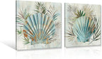 JAPO ART Turquoise Shell Pictures Modern Seashell - Image 2