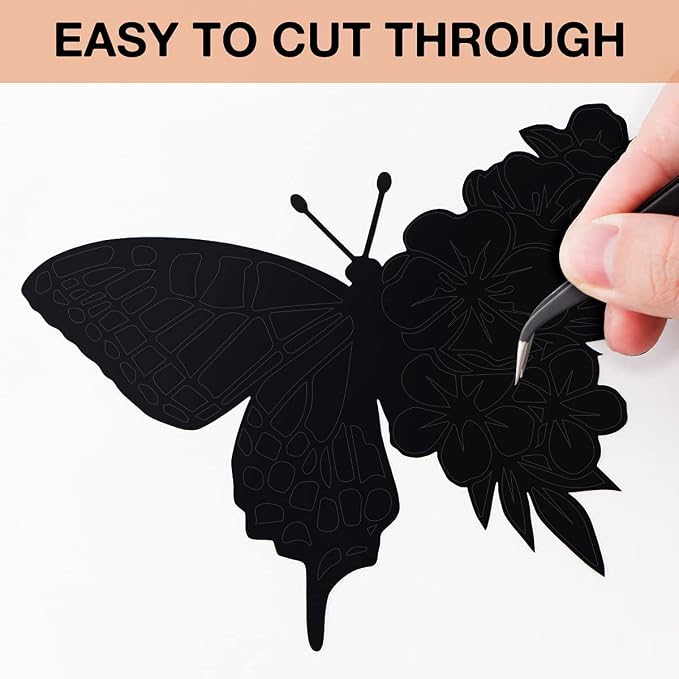 HTVRONT Black Permanent Vinyl, Silhouette, Cameo Cutters, Scrapbooking - Image 3