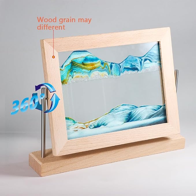 Bochino Moving Sand Art Picture Dynamic Sand Picture 3D Sand Art Frame - Image 4