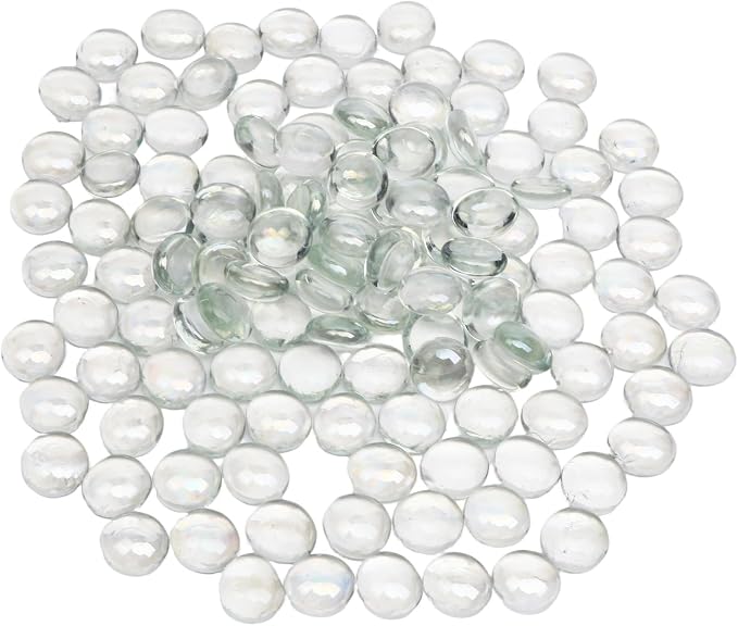 5 lb Clear Glass Beads for Vases, Glass Pebbles by Unknown