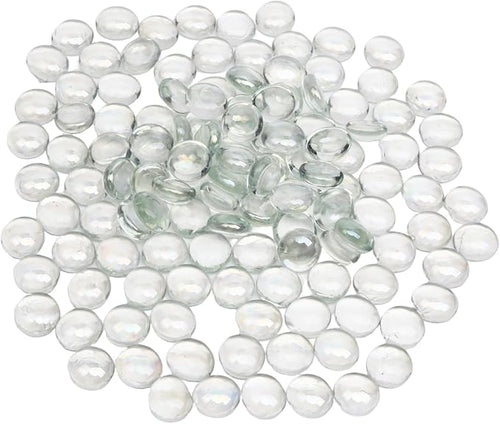 0.5 lb Clear Glass Beads for Vases, Glass Pebbles by Unknown
