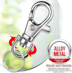 LEOBRO 160PCS Lobster Claw Clasps and Key Rings, Keychain Making Kit, Key Chain - Image 4