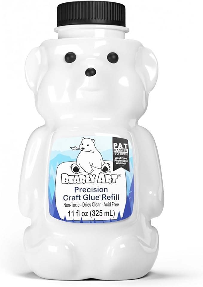 Bearly Art Precision Craft Glue 11fl oz Refill by BearlyArt