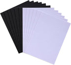 12 PCS Felt Fabric Sheets Black and White, 7.87 * 11.8 inch A4 Stiff Felt by Bgudee