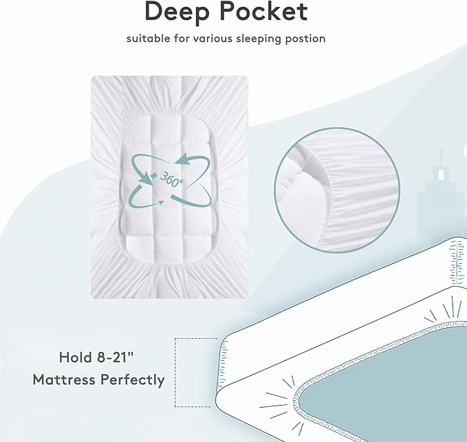 SameBed Mattress Topper Full XL, Extra Thick Mattress Pad Cover - Image 3