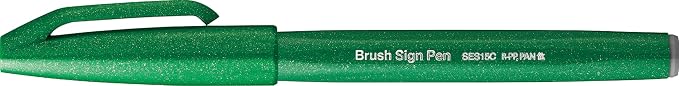 Pentel Fude Touch Sign Pen, Felt Pen Like Brush Stroke - Image 2