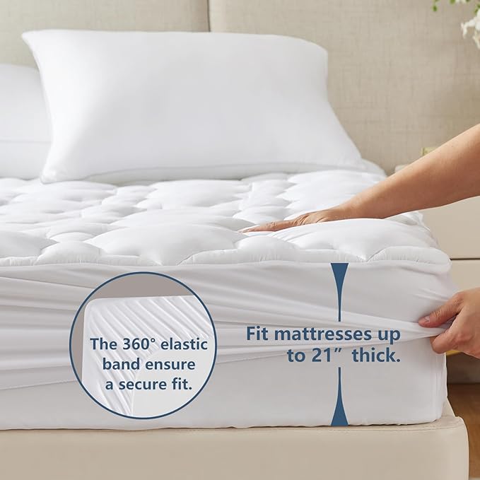 CozyLux Queen Mattress Pad - Image 5