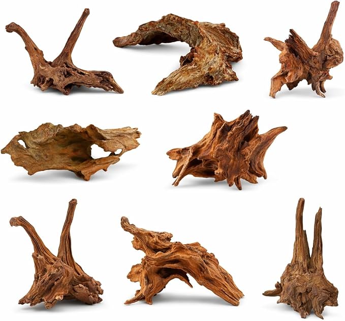 Azil Natural Driftwood 9''-12'' – Perfect Aquarium Decoration by AzilDriftwoodforAquarium