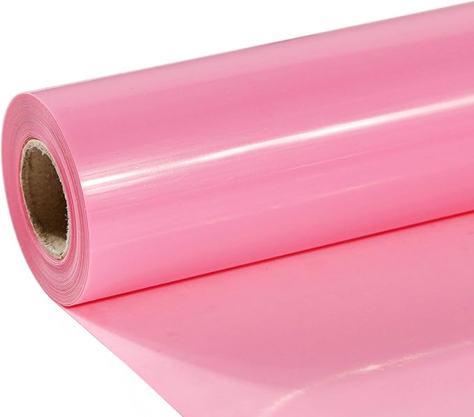 TUMIYA Pink Heat Transfer Vinyl HTV Rolls, Glossy Adhesive HTV Vinyl by TUMIYA