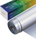 HTVRONT Heat Transfer Vinyl Silver Iron on Vinyl-12 x 60FT Silver HTV Vinyl by HTVRONT