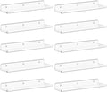 Lifewit Floating Shelves for Wall, Acrylic Display Shelf Wall Mounted for Figure by Lifewit