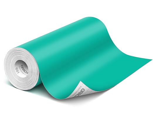 ORACAL 651 Matte Turquoise Vinyl Durable Roll Easy to Weed Permanent Adhesive by Orafol
