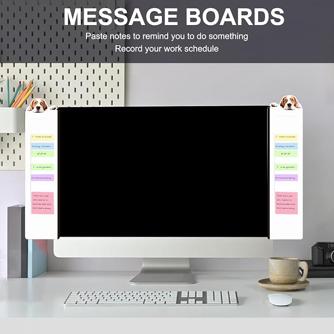 Office Desk Accessories 2pcs Multifunction Computer Monitor Memo Board - Image 6