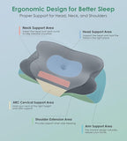 DONAMA Cervical Pillow for Sleeping, Contour Memory Foam Pillow for Neck and - Image 5