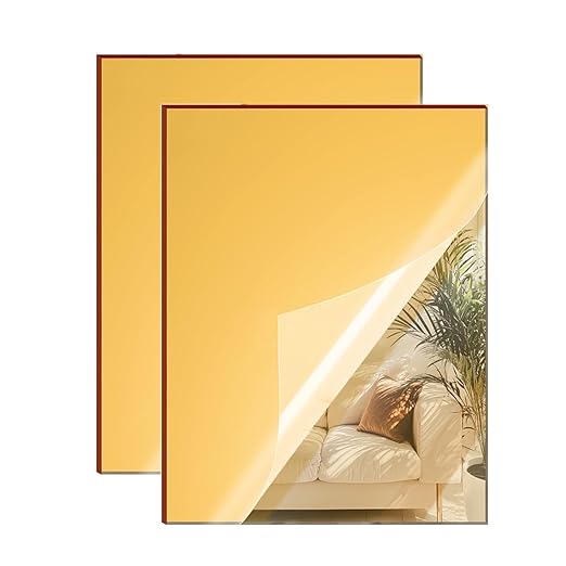 Gold Mirror Acrylic Sheet by SAKRNIC