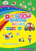 ZMLM Scratch Paper Art-Crafts Gift: 2 Pack Rainbow Notebooks Supplies Toys by ZMLM